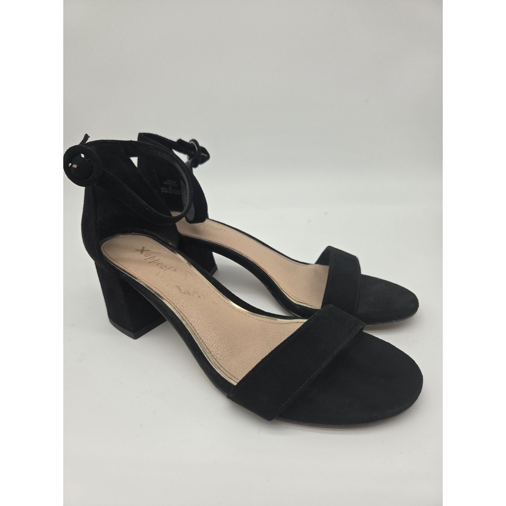 Xappeal Heel Sandals Women's Size 9 Black SOFT Hartley Open  Toe Strappy‎
